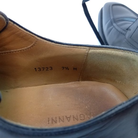 Magnanni Black Leather Men Dress Shoes (7.5 US) - Picture 13 of 13